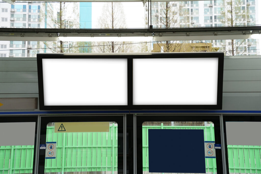 Subway Scenery and Advertising Mockup